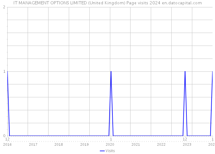 IT MANAGEMENT OPTIONS LIMITED (United Kingdom) Page visits 2024 