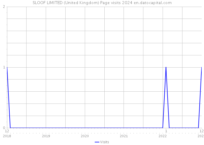 SLOOF LIMITED (United Kingdom) Page visits 2024 