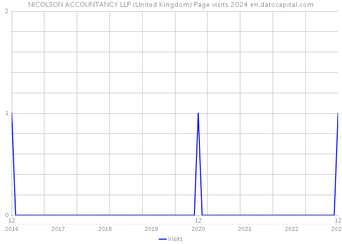 NICOLSON ACCOUNTANCY LLP (United Kingdom) Page visits 2024 