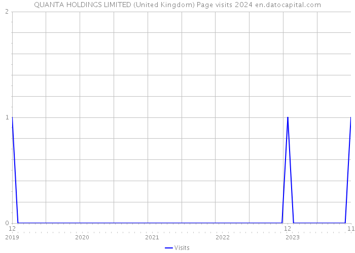 QUANTA HOLDINGS LIMITED (United Kingdom) Page visits 2024 