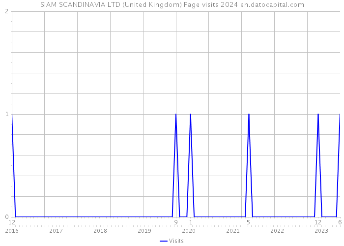 SIAM SCANDINAVIA LTD (United Kingdom) Page visits 2024 