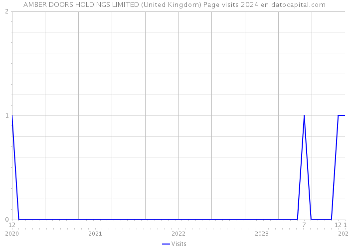 AMBER DOORS HOLDINGS LIMITED (United Kingdom) Page visits 2024 