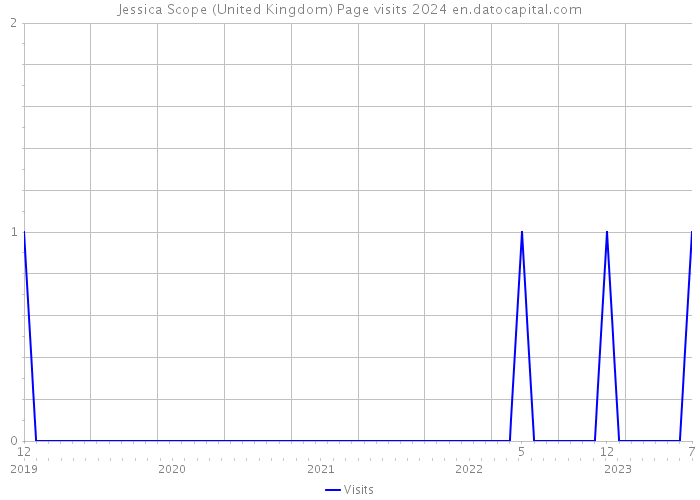 Jessica Scope (United Kingdom) Page visits 2024 