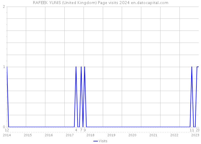 RAFEEK YUNIS (United Kingdom) Page visits 2024 