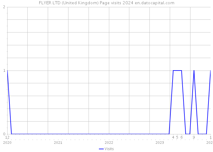 FLYER LTD (United Kingdom) Page visits 2024 