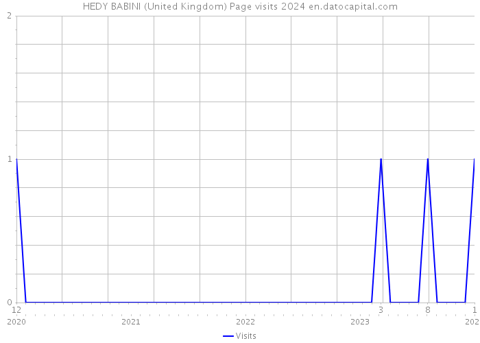 HEDY BABINI (United Kingdom) Page visits 2024 