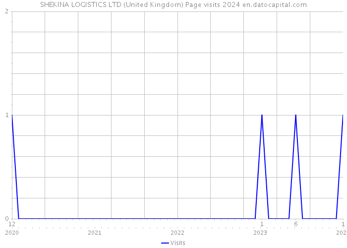 SHEKINA LOGISTICS LTD (United Kingdom) Page visits 2024 