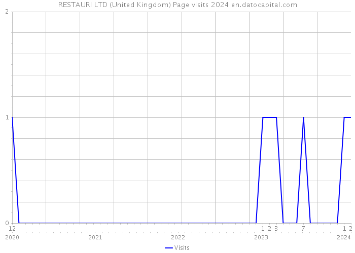 RESTAURI LTD (United Kingdom) Page visits 2024 
