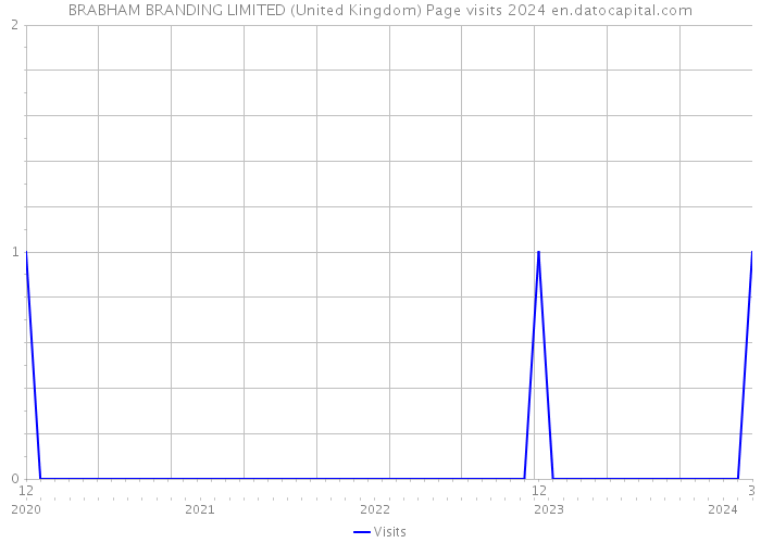 BRABHAM BRANDING LIMITED (United Kingdom) Page visits 2024 