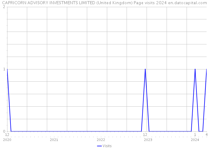 CAPRICORN ADVISORY INVESTMENTS LIMITED (United Kingdom) Page visits 2024 