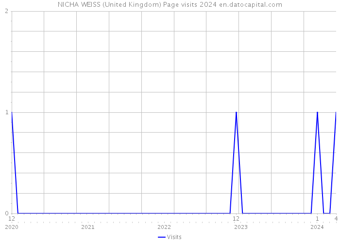 NICHA WEISS (United Kingdom) Page visits 2024 