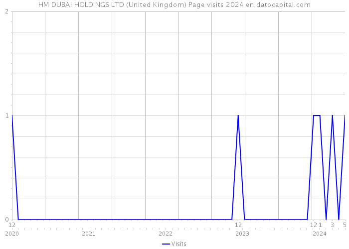 HM DUBAI HOLDINGS LTD (United Kingdom) Page visits 2024 