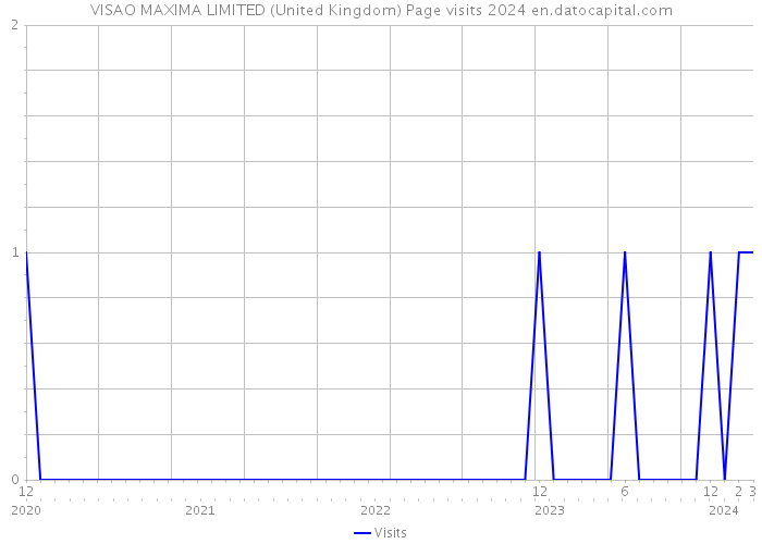 VISAO MAXIMA LIMITED (United Kingdom) Page visits 2024 