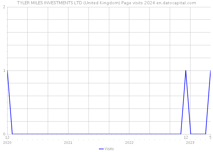 TYLER MILES INVESTMENTS LTD (United Kingdom) Page visits 2024 