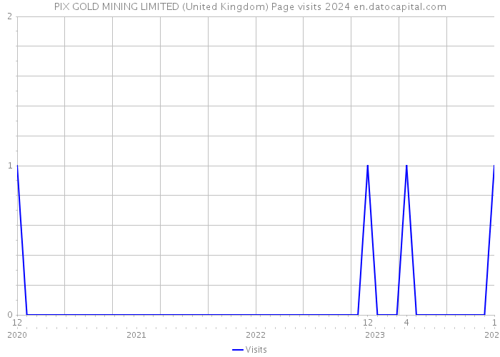 PIX GOLD MINING LIMITED (United Kingdom) Page visits 2024 
