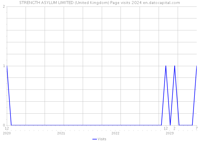 STRENGTH ASYLUM LIMITED (United Kingdom) Page visits 2024 