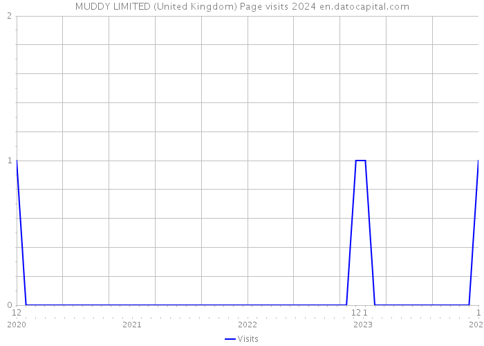 MUDDY LIMITED (United Kingdom) Page visits 2024 