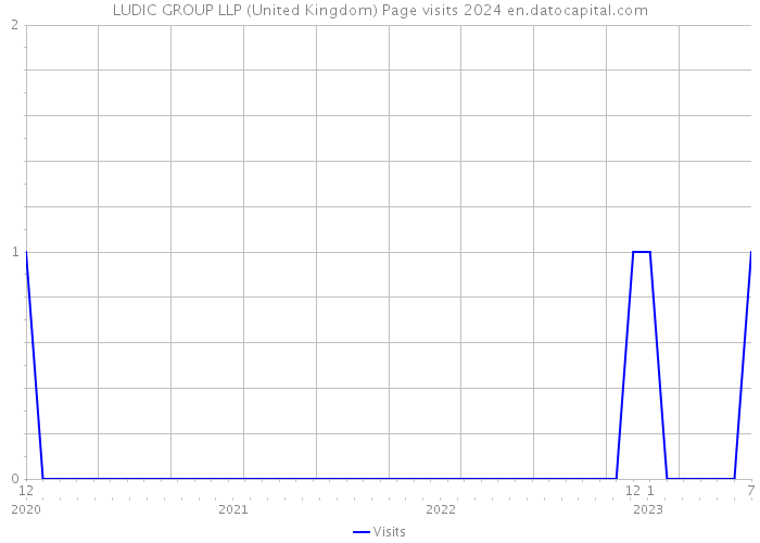 LUDIC GROUP LLP (United Kingdom) Page visits 2024 