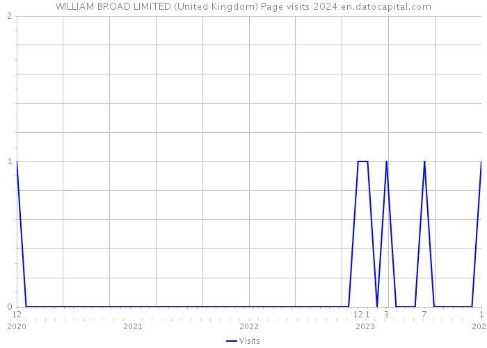 WILLIAM BROAD LIMITED (United Kingdom) Page visits 2024 