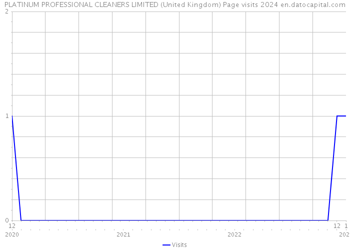 PLATINUM PROFESSIONAL CLEANERS LIMITED (United Kingdom) Page visits 2024 
