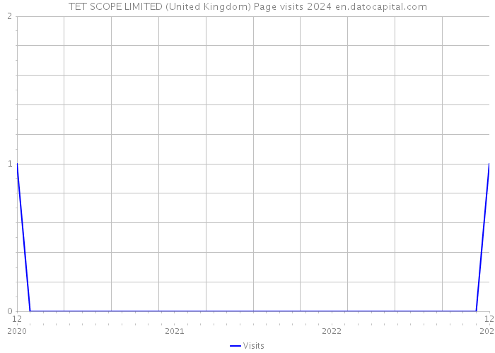 TET SCOPE LIMITED (United Kingdom) Page visits 2024 
