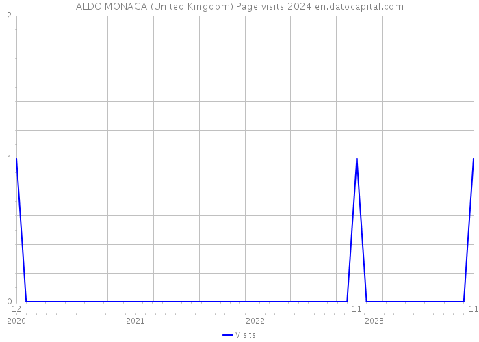 ALDO MONACA (United Kingdom) Page visits 2024 