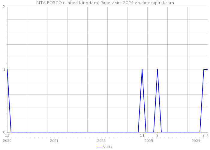 RITA BORGO (United Kingdom) Page visits 2024 