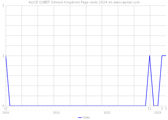 ALICE GOBET (United Kingdom) Page visits 2024 