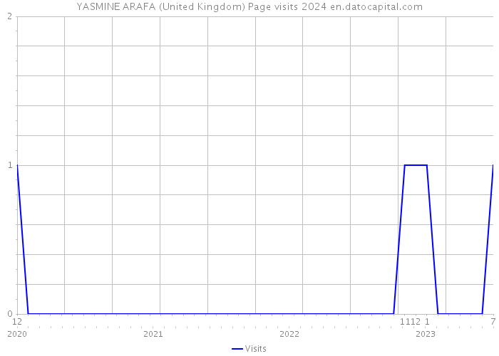YASMINE ARAFA (United Kingdom) Page visits 2024 