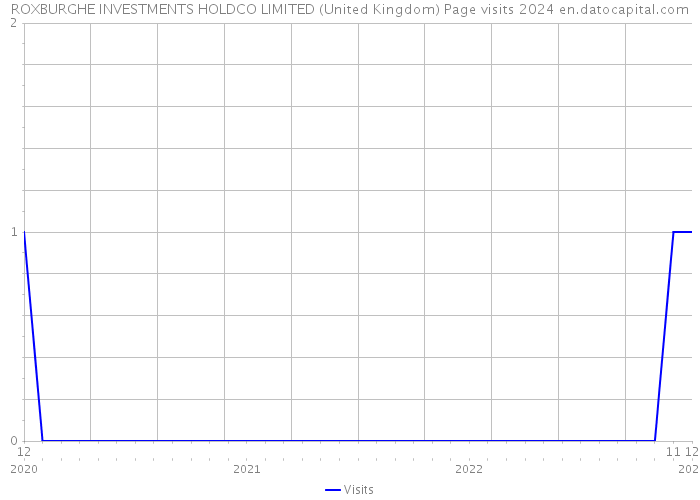 ROXBURGHE INVESTMENTS HOLDCO LIMITED (United Kingdom) Page visits 2024 