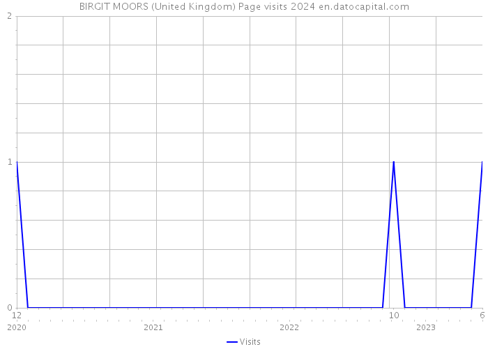 BIRGIT MOORS (United Kingdom) Page visits 2024 