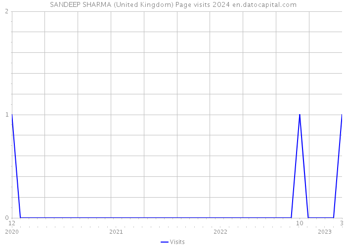 SANDEEP SHARMA (United Kingdom) Page visits 2024 