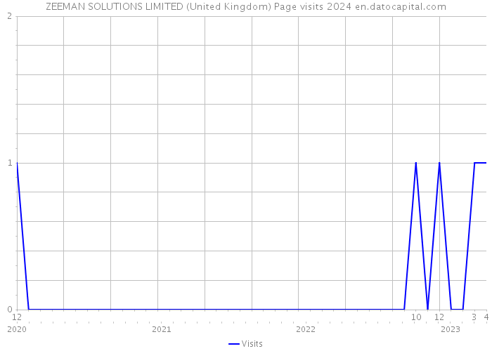 ZEEMAN SOLUTIONS LIMITED (United Kingdom) Page visits 2024 