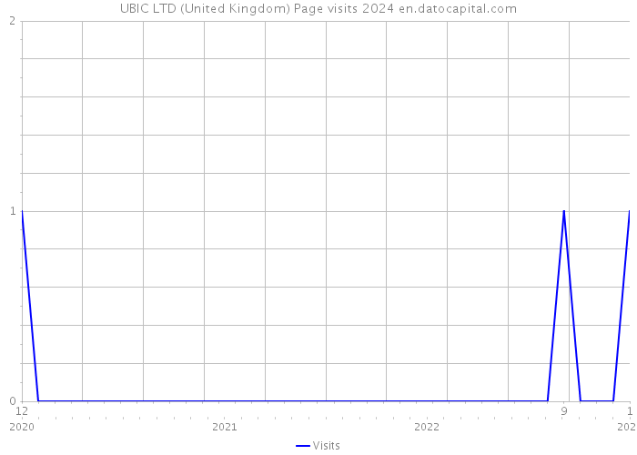 UBIC LTD (United Kingdom) Page visits 2024 