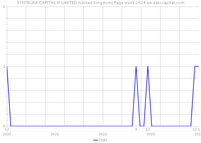 SYNTEGRA CAPITAL III LIMITED (United Kingdom) Page visits 2024 