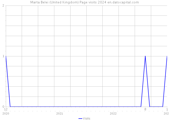 Marta Belei (United Kingdom) Page visits 2024 