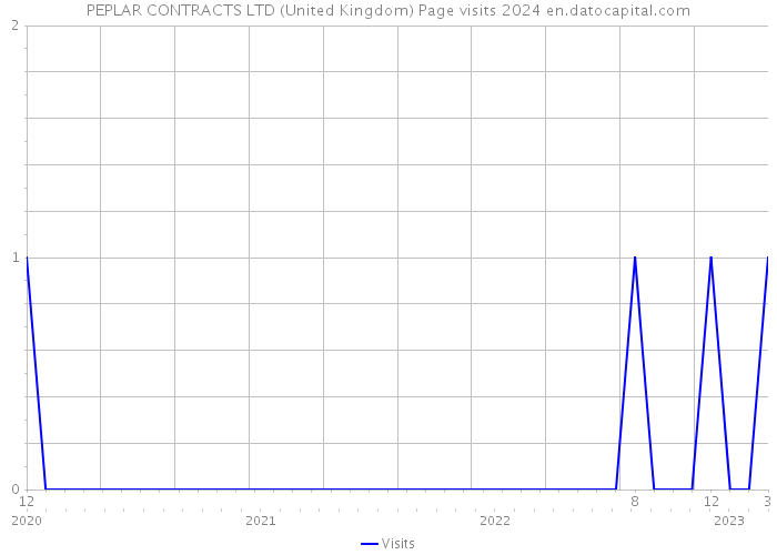 PEPLAR CONTRACTS LTD (United Kingdom) Page visits 2024 