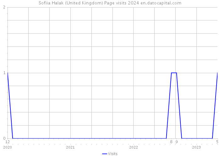 Sofiia Halak (United Kingdom) Page visits 2024 