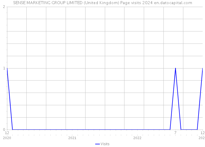 SENSE MARKETING GROUP LIMITED (United Kingdom) Page visits 2024 