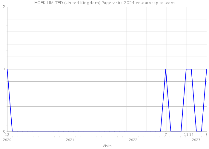 HOEK LIMITED (United Kingdom) Page visits 2024 