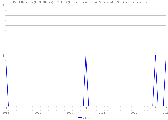 FIVE FINGERS (HOLDINGS) LIMITED (United Kingdom) Page visits 2024 