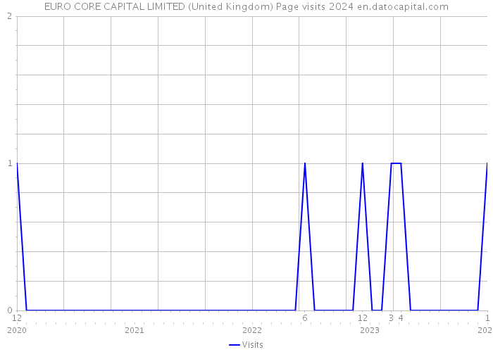 EURO CORE CAPITAL LIMITED (United Kingdom) Page visits 2024 