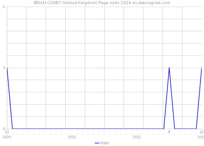 BRIAN CONEY (United Kingdom) Page visits 2024 