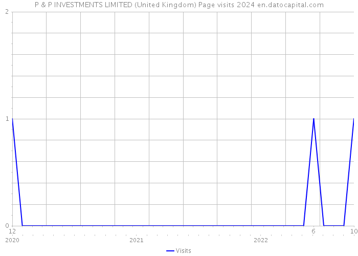 P & P INVESTMENTS LIMITED (United Kingdom) Page visits 2024 