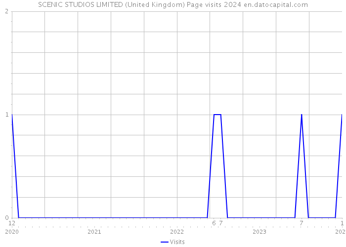 SCENIC STUDIOS LIMITED (United Kingdom) Page visits 2024 
