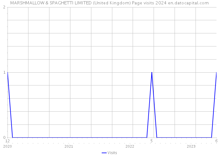 MARSHMALLOW & SPAGHETTI LIMITED (United Kingdom) Page visits 2024 