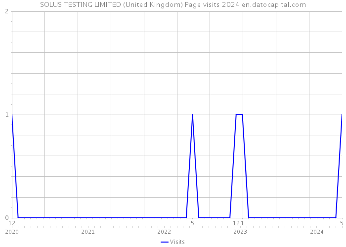 SOLUS TESTING LIMITED (United Kingdom) Page visits 2024 