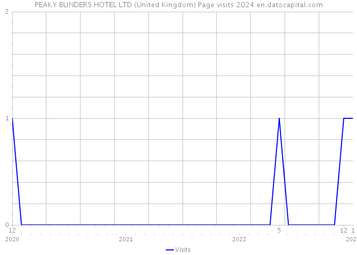 PEAKY BLINDERS HOTEL LTD (United Kingdom) Page visits 2024 