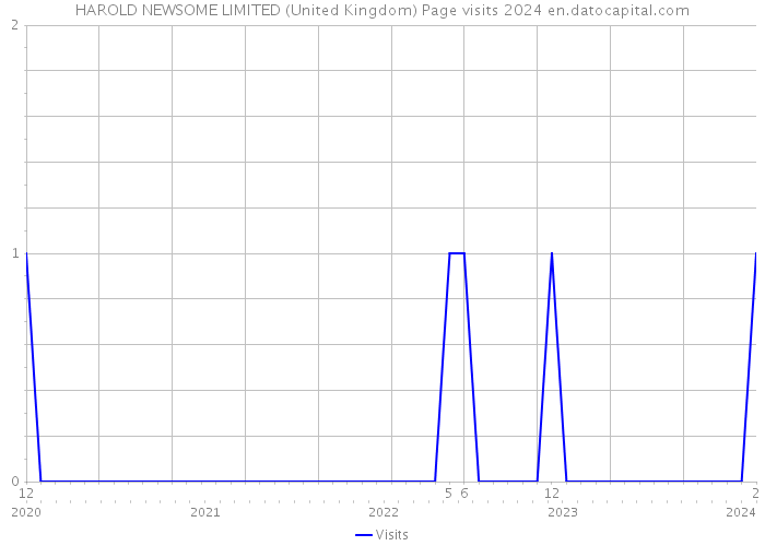 HAROLD NEWSOME LIMITED (United Kingdom) Page visits 2024 