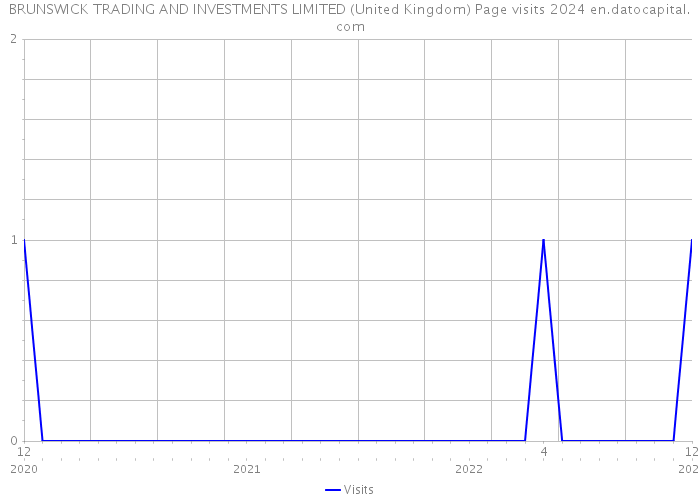 BRUNSWICK TRADING AND INVESTMENTS LIMITED (United Kingdom) Page visits 2024 